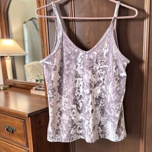 PINK Victoria Secret Crushed Velvet Cami Silvery Lilac Purple Coquette Fairy /SP